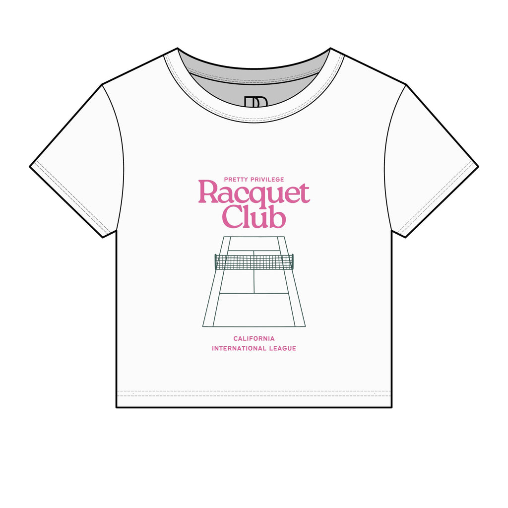 Racquet Club Micro Rib Baby Tee