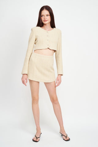 HIGH WAIST WRAPPED SKORT