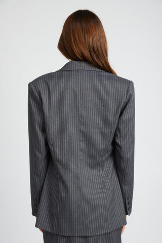 PIN STRIPED BLAZER JACKET