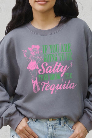 Cowgirl Tequila Graphic Fleece Sweatshirts