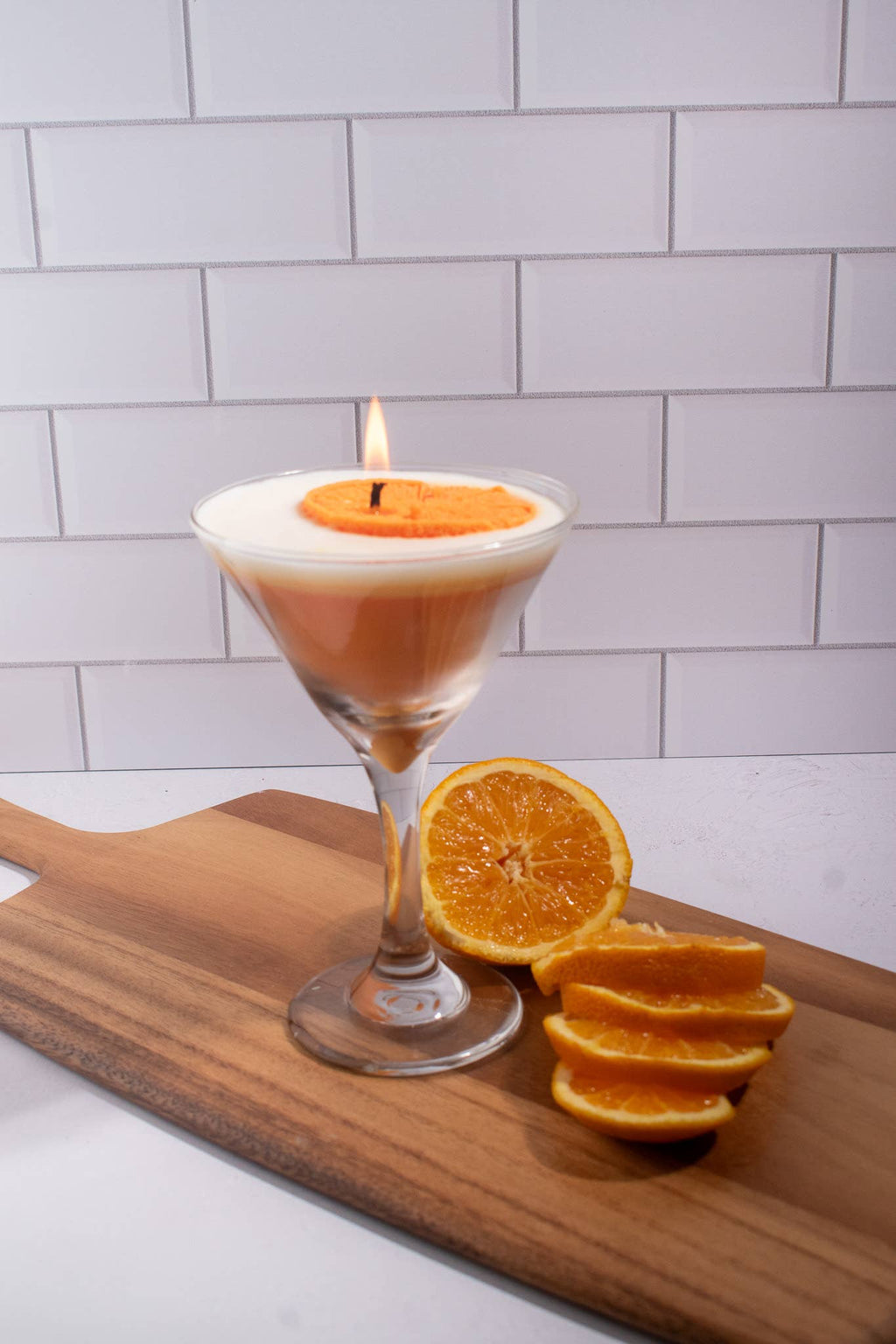 Creamsicle Candle Martini Candle