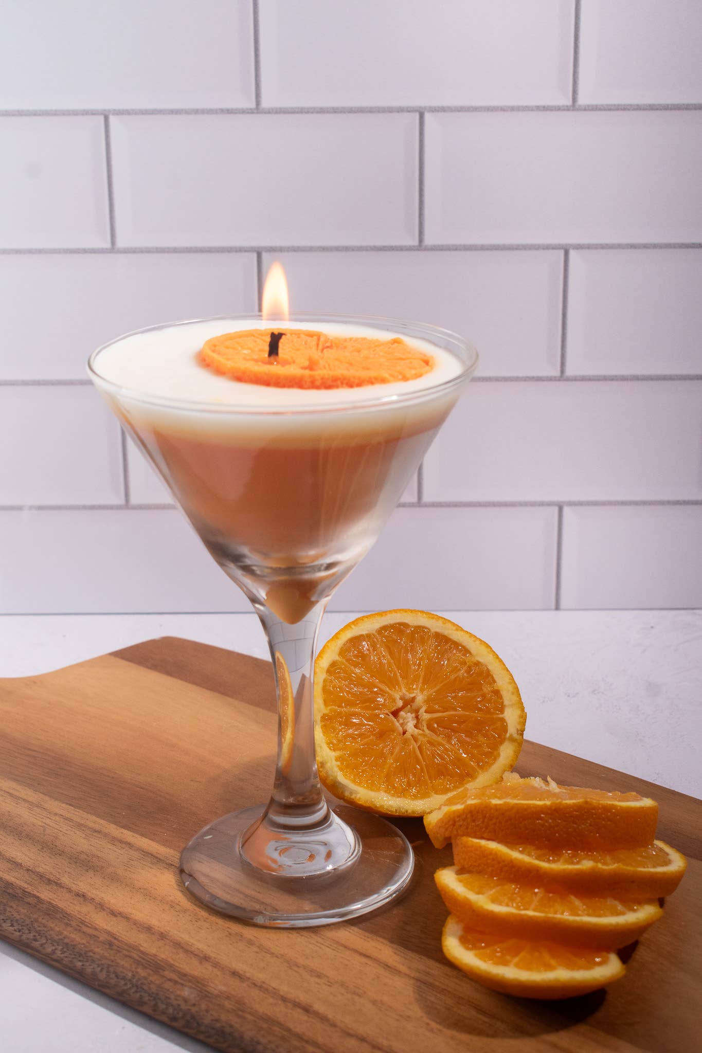 Creamsicle Candle Martini Candle