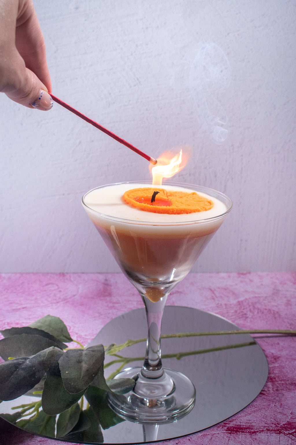 Creamsicle Candle Martini Candle