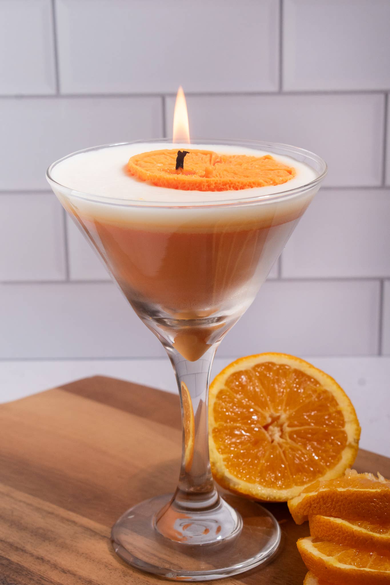 Creamsicle Candle Martini Candle