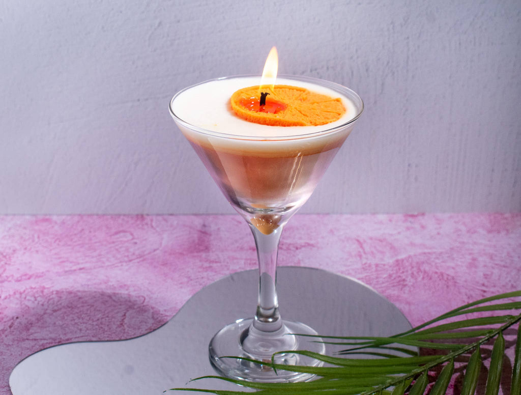 Creamsicle Candle Martini Candle