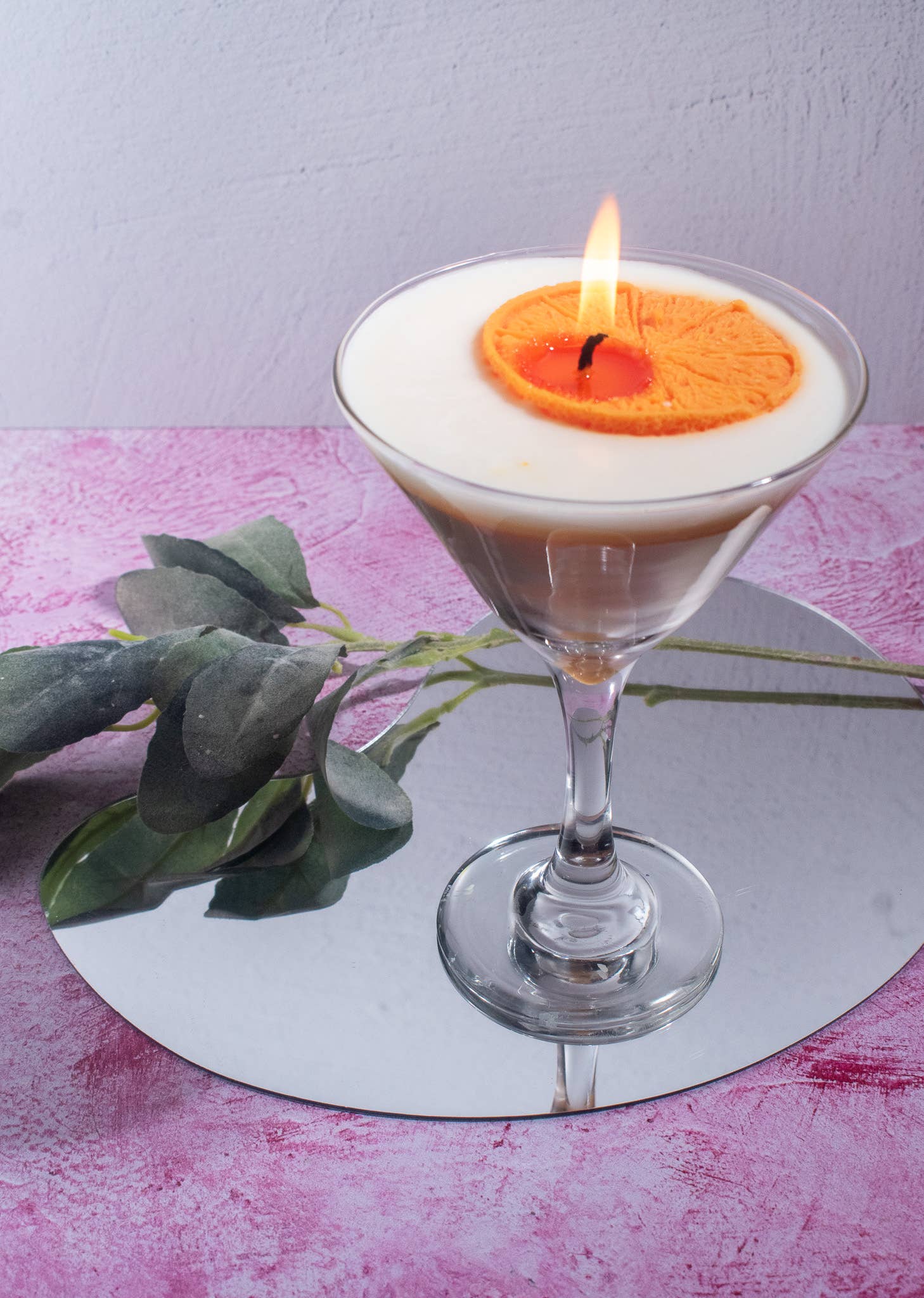 Creamsicle Candle Martini Candle